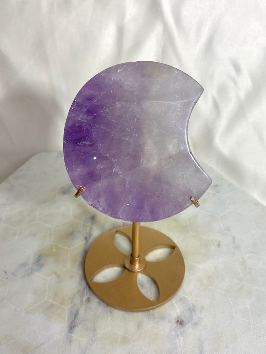Amethyst Moon on Stand