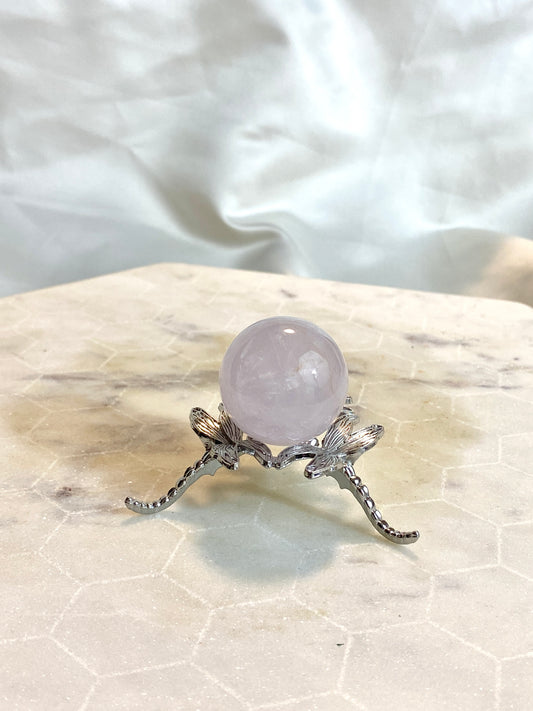 Periwinkle Rose Quartz Sphere