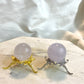 Periwinkle Rose Quartz Spheres
