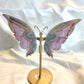 Flower Agate Butterfly on Stand