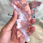 Pink Agate Butterfly on Stand